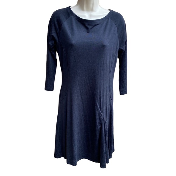 Nau Merino Wool Midi Dress 3/4 sleeves size XS - Picture 6 of 6